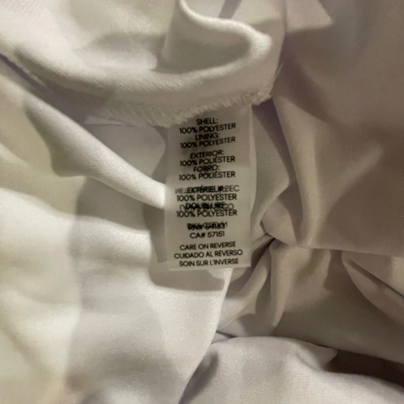 Calvin Klein Dreamy White Crinkle Fabric Dress 10 FREE SHIP - Picture 4 of 5